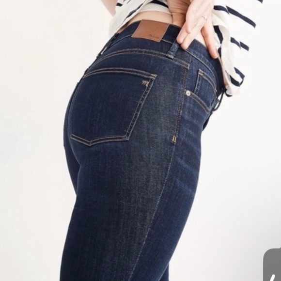 Madewell Mid Rise Skinny‎ Jeans Dark Wash 25 - Picture 5 of 9